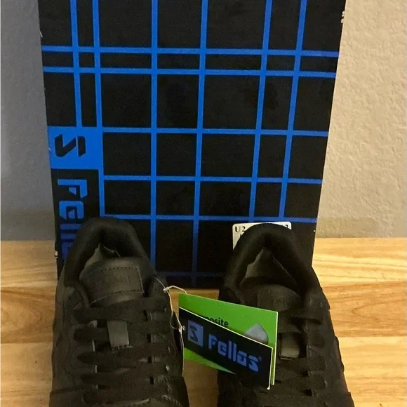 NWT Fellas Unisex Black Work Shoes Composition Toe Sturdy Men’s 7/ Women’s 9 - Picture 4 of 6